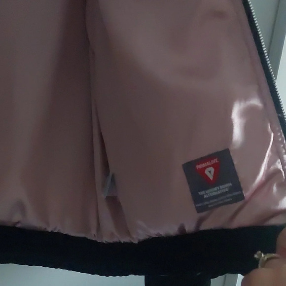 Gap 90s Y2K Velvet Bomber Puffer Jacket Primaloft Zip-up Large EUC - Picture 7 of 8